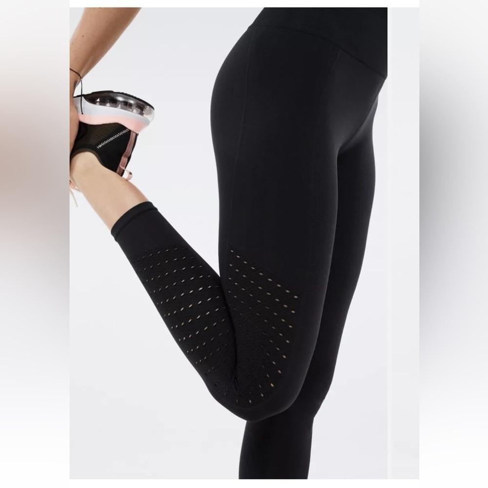 Fabletics Sync Black High-Waisted Perforated Leggings - Picture 2 of 11